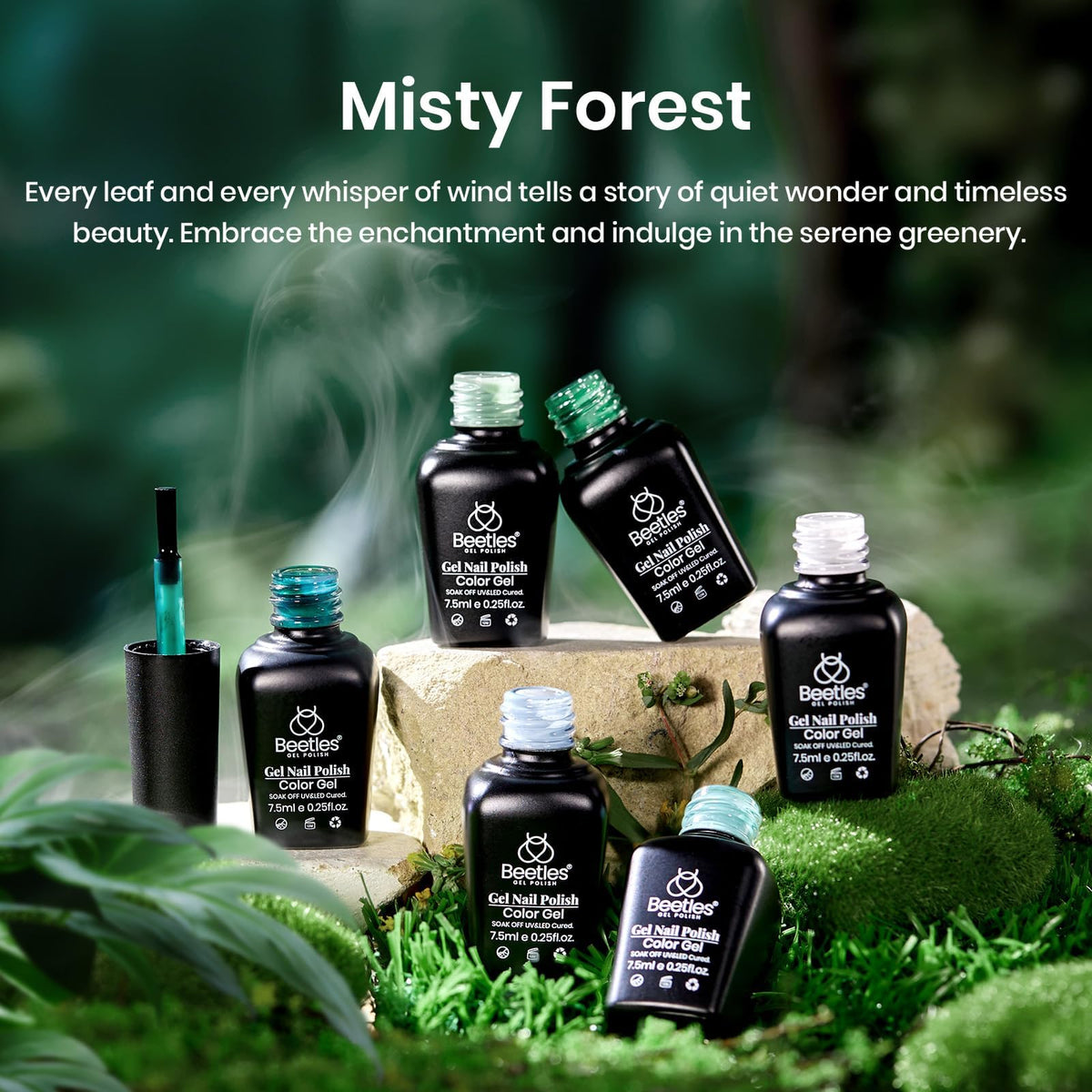 beetles Gel Polish Misty Forest Set packaging view