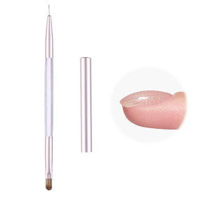 beetles Gel Polish Nail Art Brush oval and flat brush shapes
