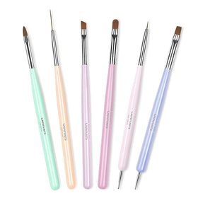 beetles Gel Polish Nail Art Brushes Set front view