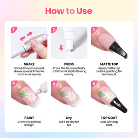 beetles Gel Polish Nail Art Pens portable design