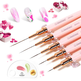 beetles Gel Polish Nail Art Pens set with five brushes