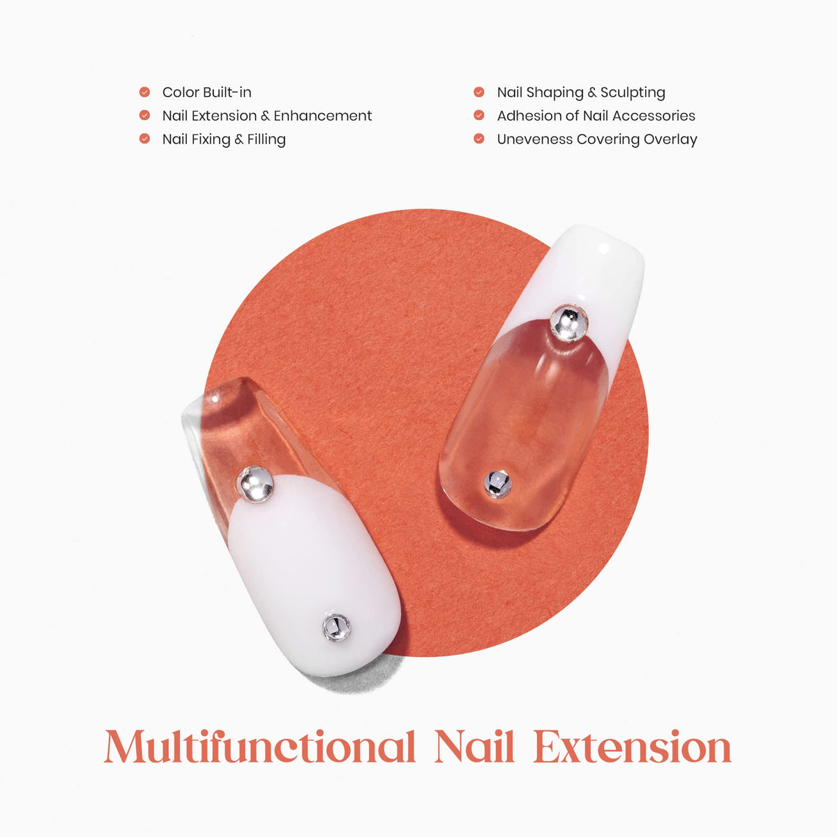 beetles Gel Polish Nail Extension Gel application process