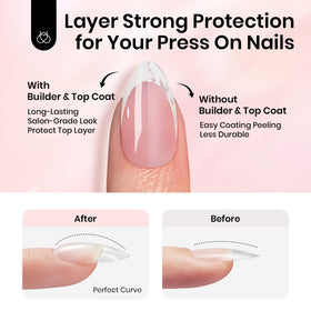 beetles Gel Polish Nail Extension Kit showing precise application technique