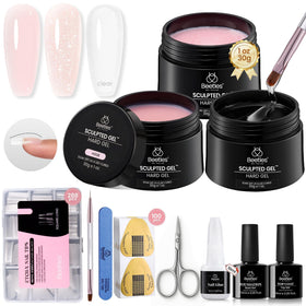 beetles Gel Polish Nail Extension Kit with builder gels and nail tips