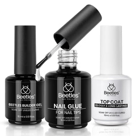 beetles Gel Polish Nail Glue Builder Gel 15ml front view