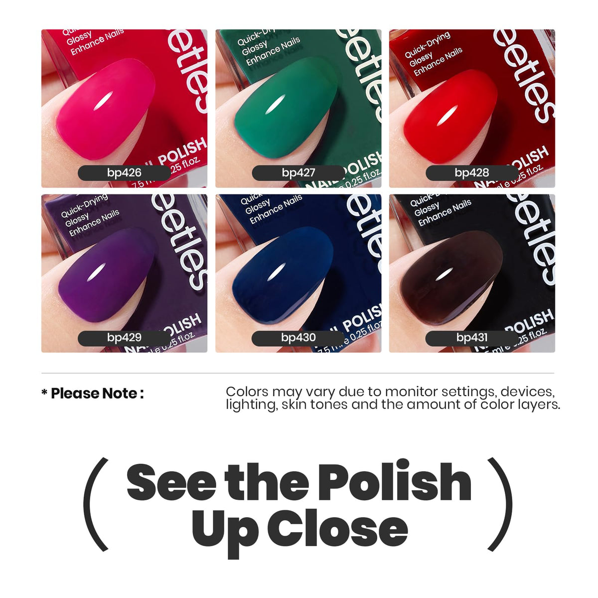 beetles Gel Polish Nail Polish in blue shade