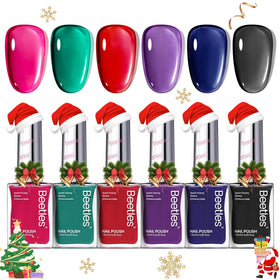 beetles Gel Polish Nail Polish Set 6 colours front view