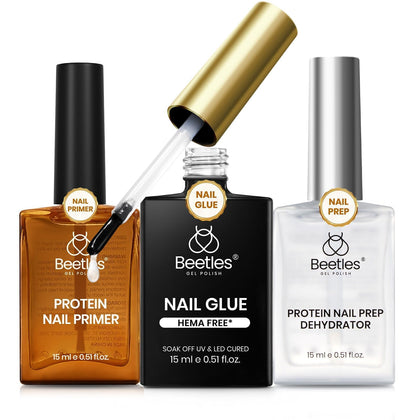 beetles Gel Polish Nail Prep & Glue Set front view