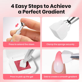beetles Gel Polish nail sponge set on a clean workspace