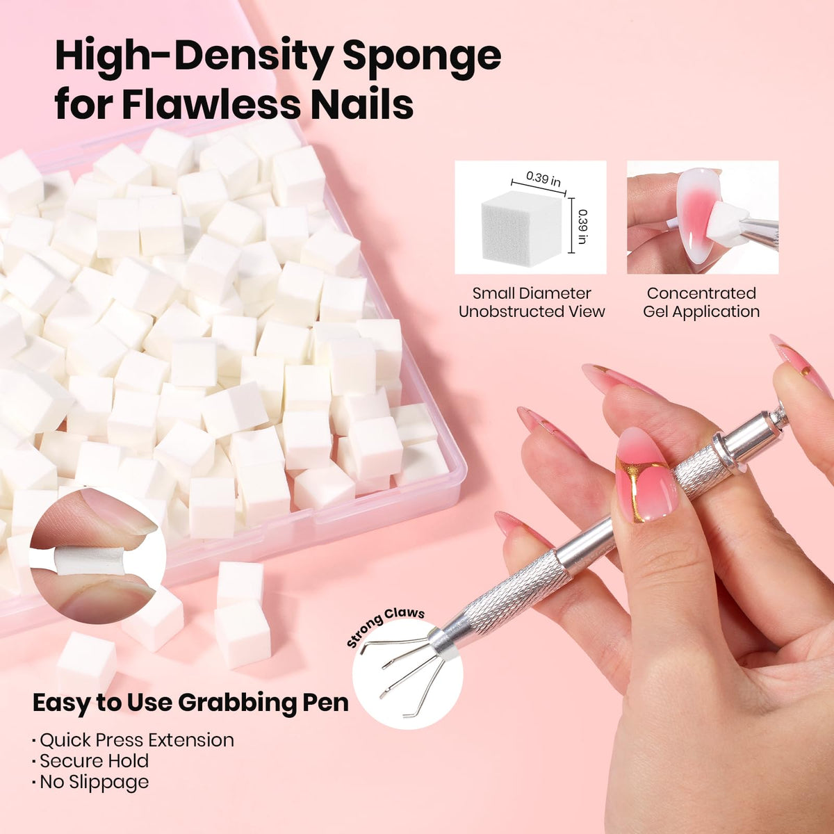 beetles Gel Polish nail sponge with nail art pen
