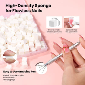 beetles Gel Polish nail sponge with nail art pen