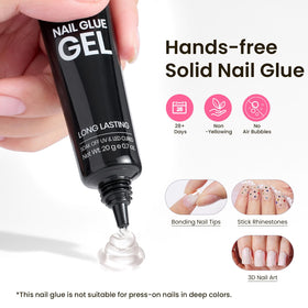 beetles Gel Polish nail tips applied on hands