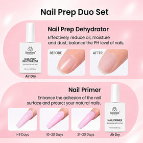 beetles Gel Polish nail tips applied on nails