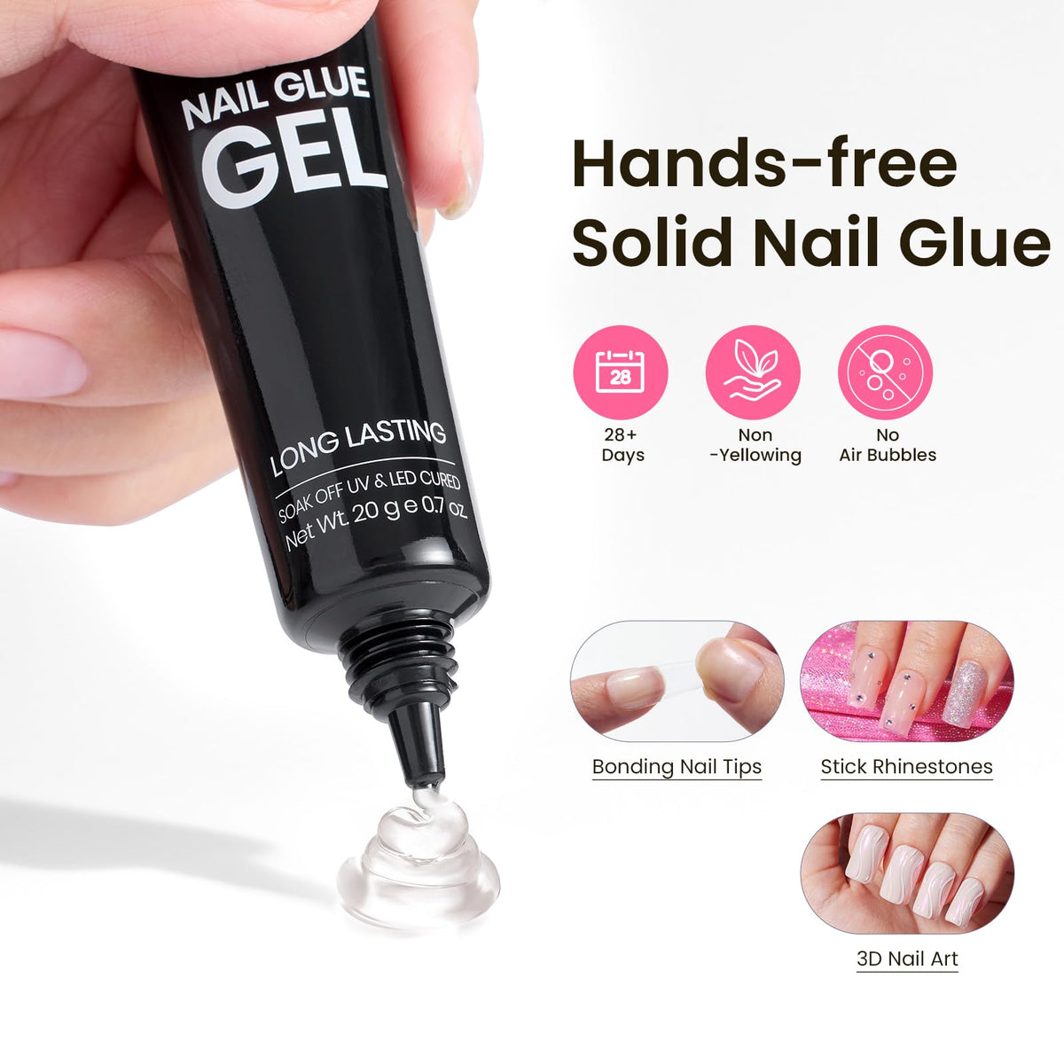 beetles Gel Polish nail tips displayed on a table