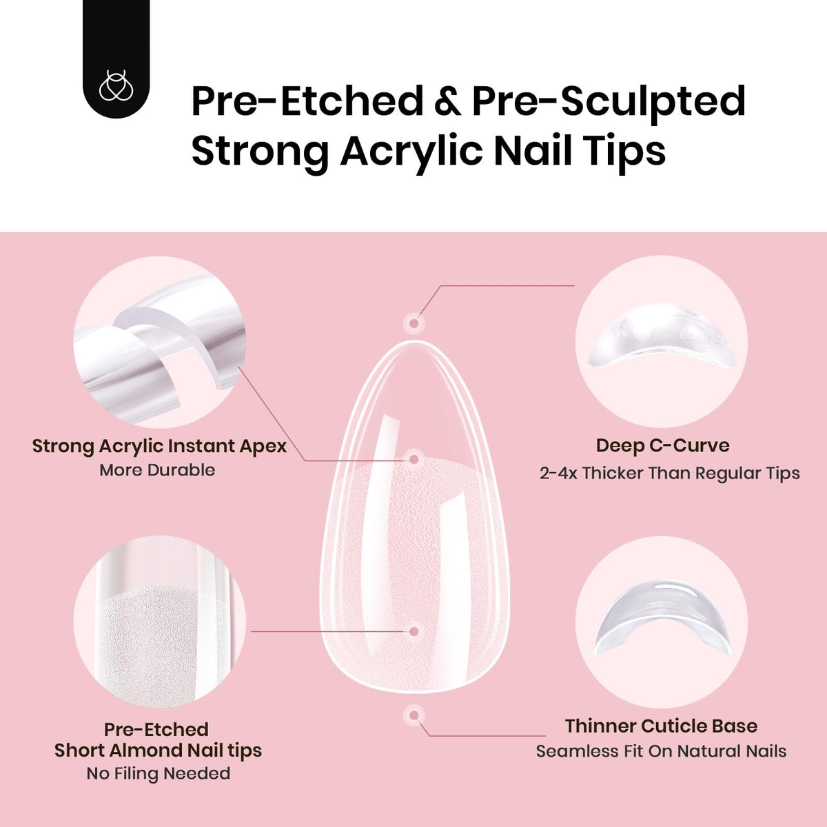 beetles Gel Polish nail tips in a lifestyle setting with nails done