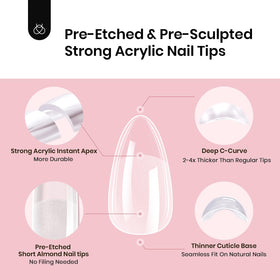 beetles Gel Polish nail tips in a lifestyle setting with nails done
