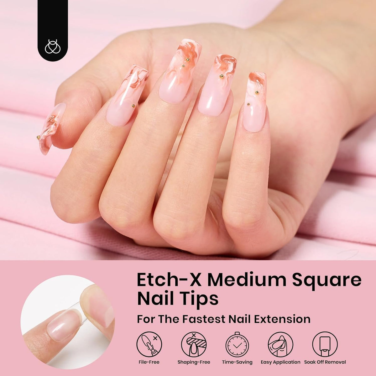 beetles Gel Polish Nail Tips in various sizes displayed