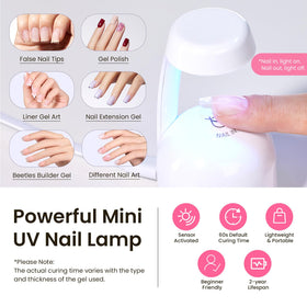 beetles Gel Polish nail tips in various sizes displayed