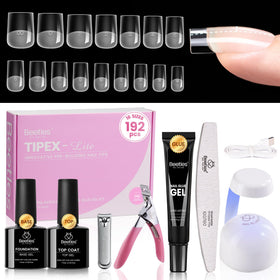beetles Gel Polish Nail Tips Kit front view with 192 pieces