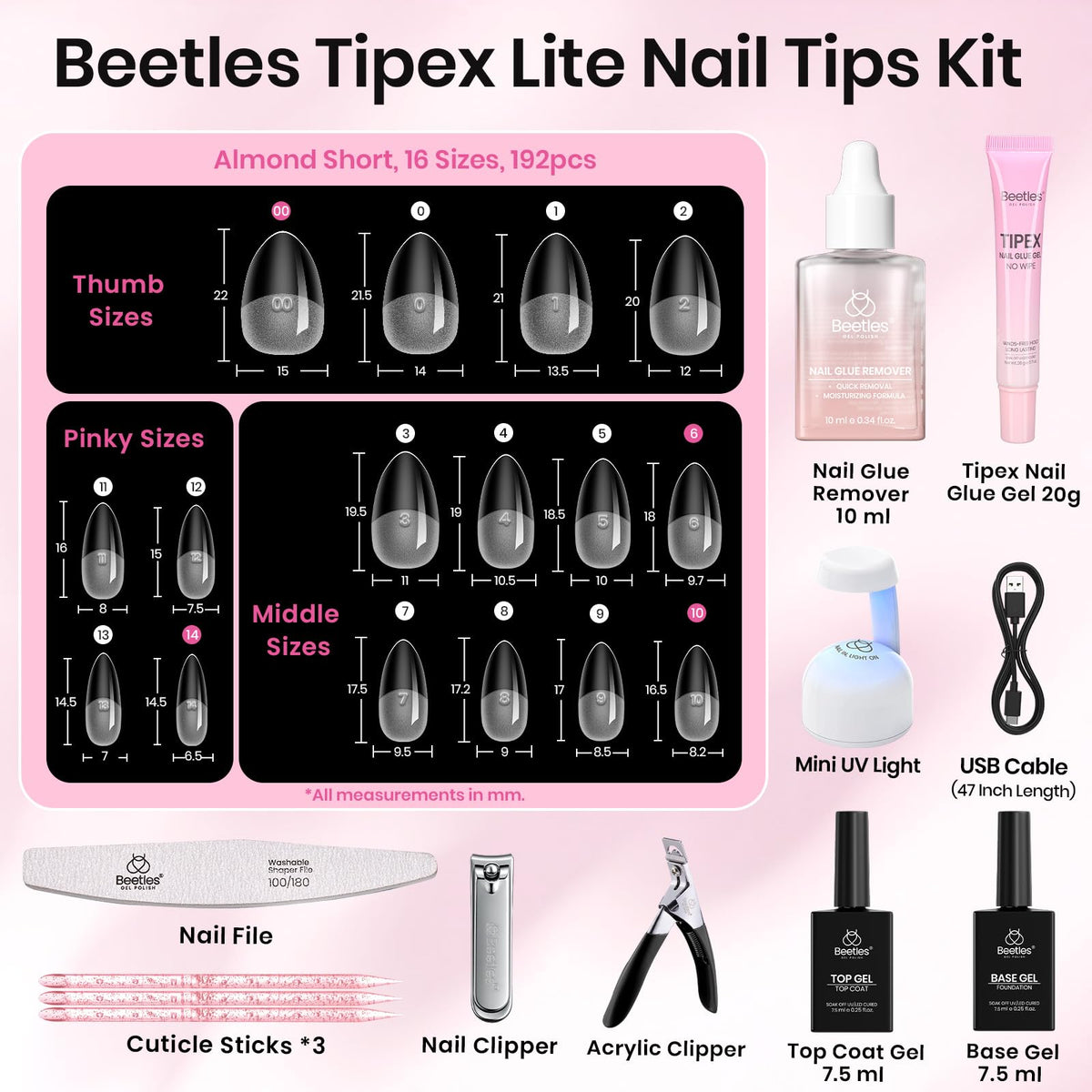 beetles Gel Polish Nail Tips Kit lifestyle use on hands