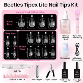 beetles Gel Polish Nail Tips Kit lifestyle use on hands
