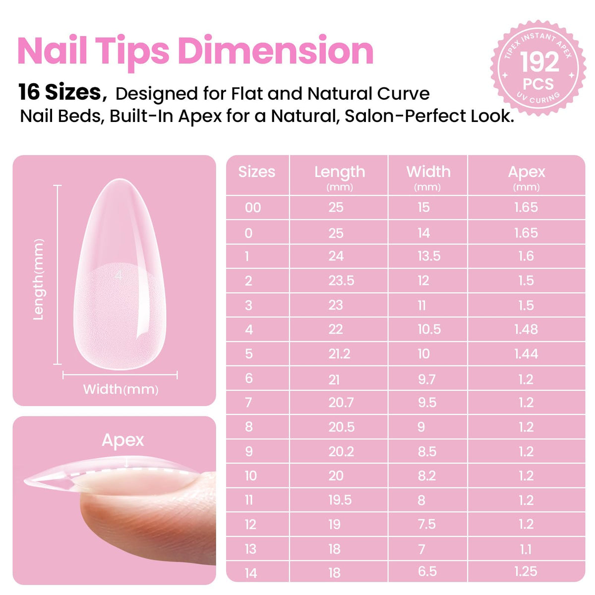 beetles Gel Polish Nail Tips Kit packaging and features