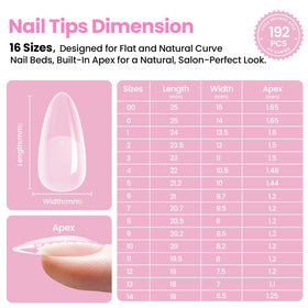 beetles Gel Polish Nail Tips Kit packaging and features