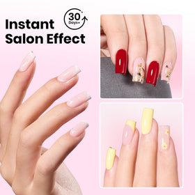 beetles Gel Polish Nail Tips Kit showing included tools