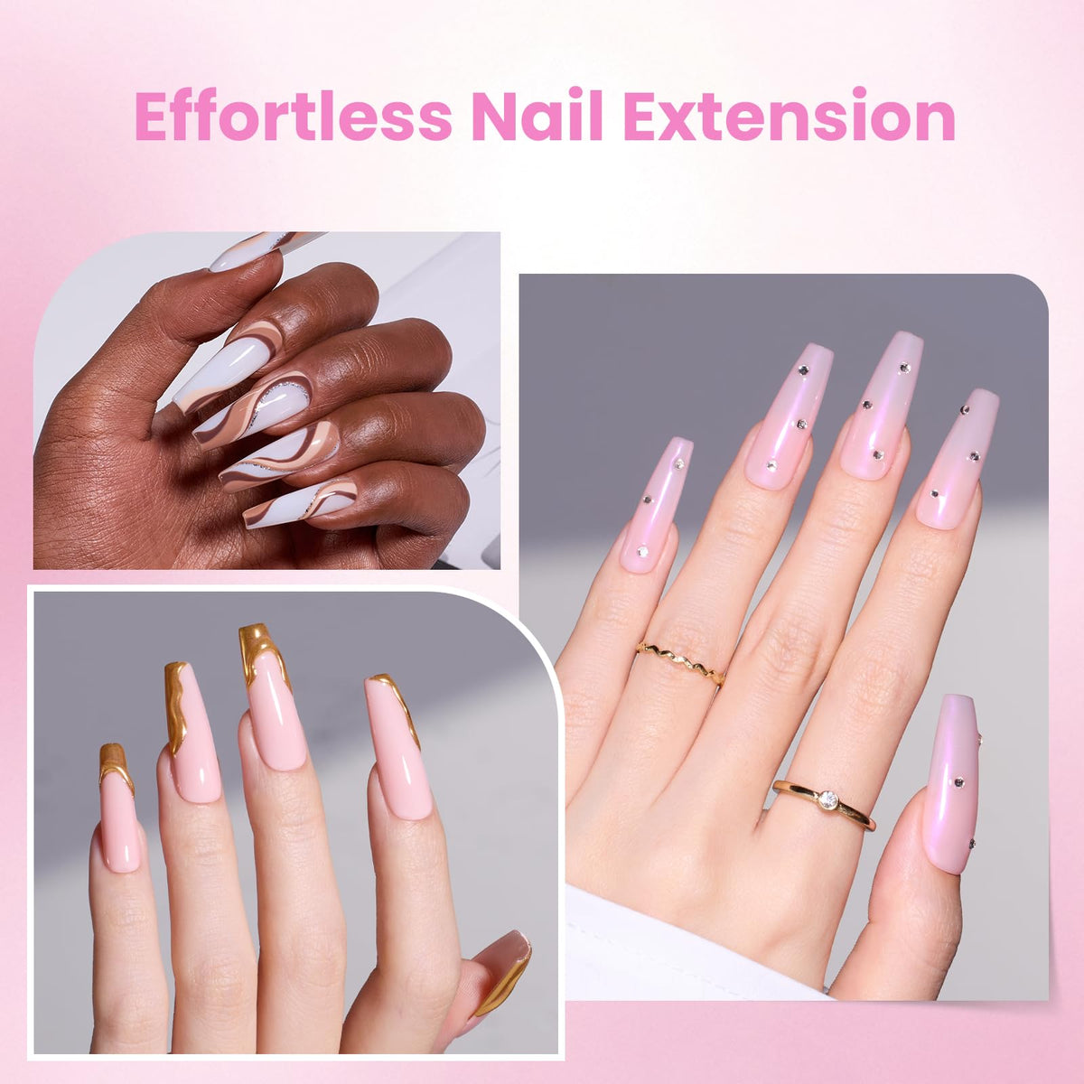 beetles Gel Polish Nail Tips Kit showing various sizes