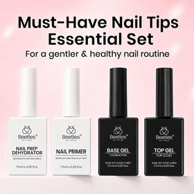 beetles Gel Polish nail tips kit with all components displayed