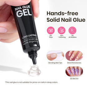 beetles Gel Polish Nail Tips Kit with application process