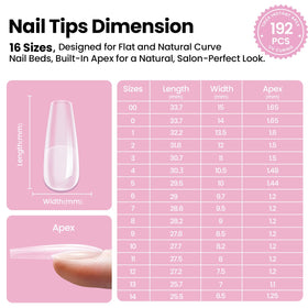 beetles Gel Polish Nail Tips Kit with finished nails