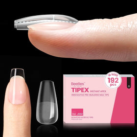 beetles Gel Polish Nail Tips Short Coffin 192pcs front view