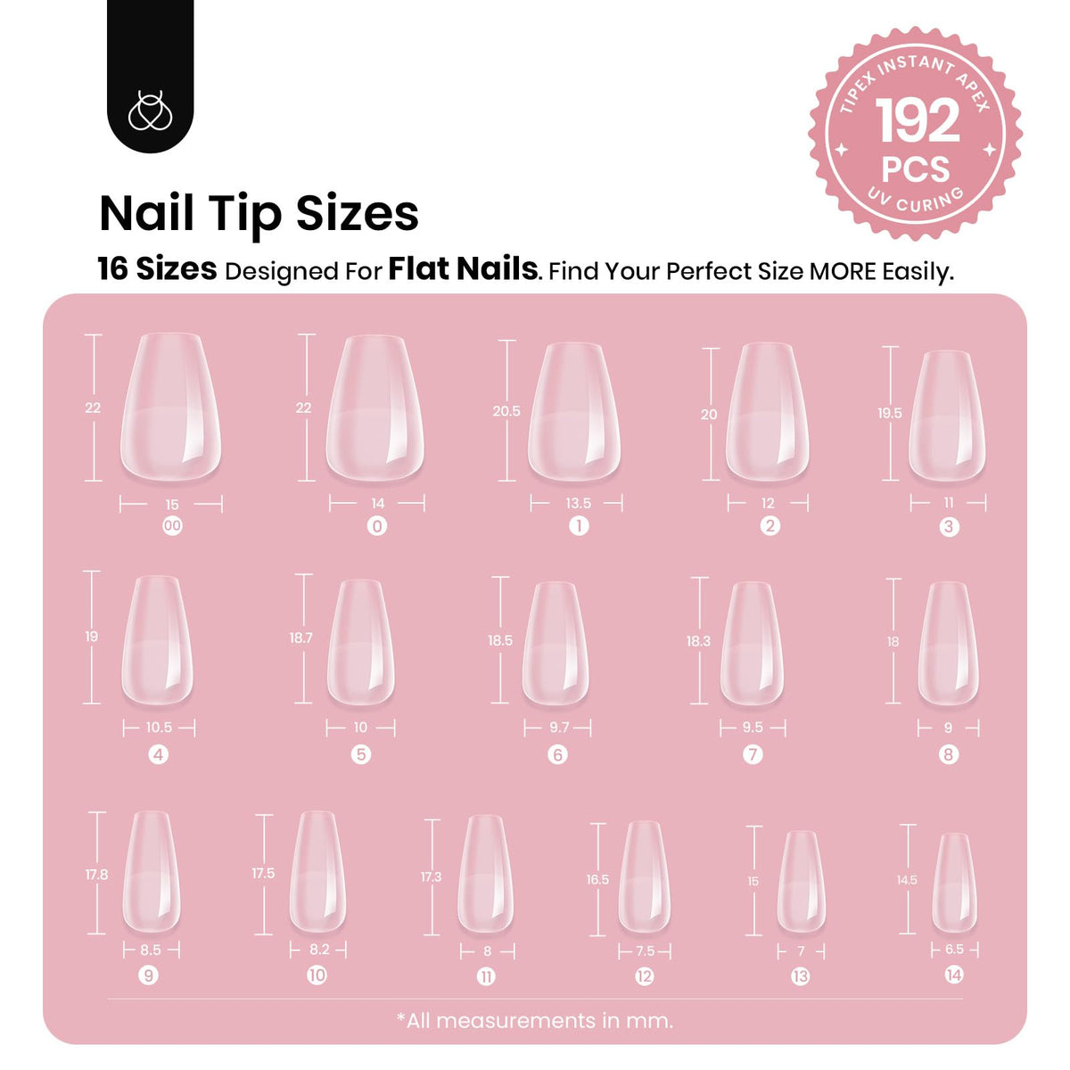 beetles Gel Polish Nail Tips Short Coffin packaging