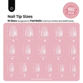 beetles Gel Polish Nail Tips Short Coffin packaging