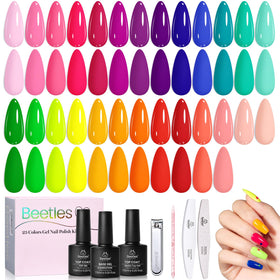 beetles Gel Polish Neon Gel Polish Set 25 Colours front view