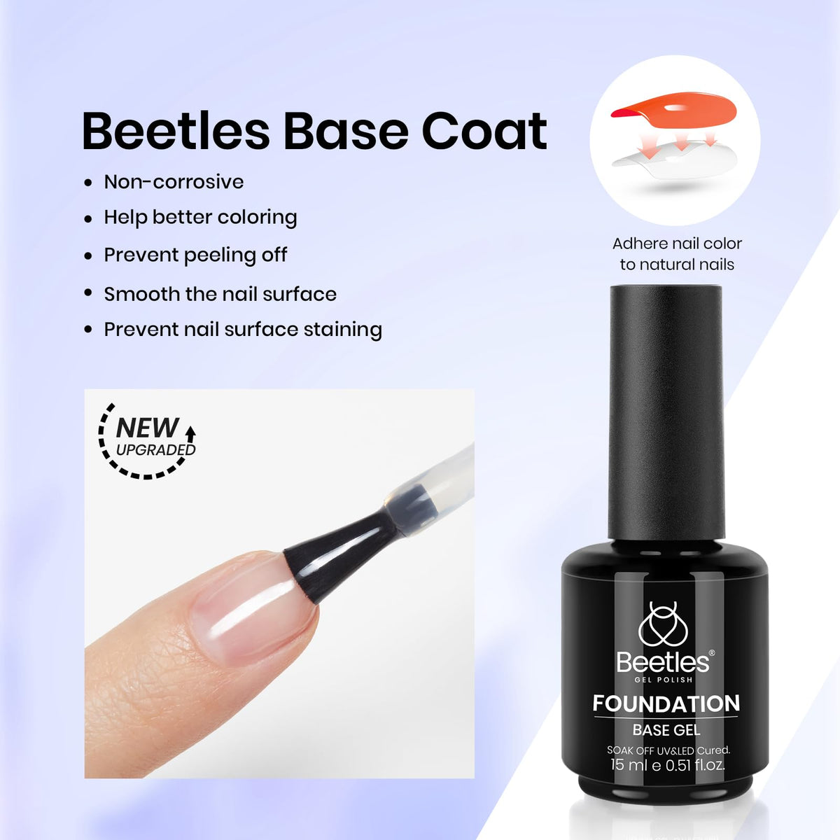 beetles Gel Polish no wipe top coat 15ml