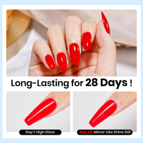 beetles Gel Polish No Wipe Top Coat 15ml application on nails