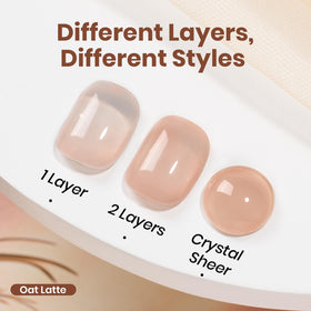 beetles Gel Polish Nude Brown Gel Polish swatch on nail