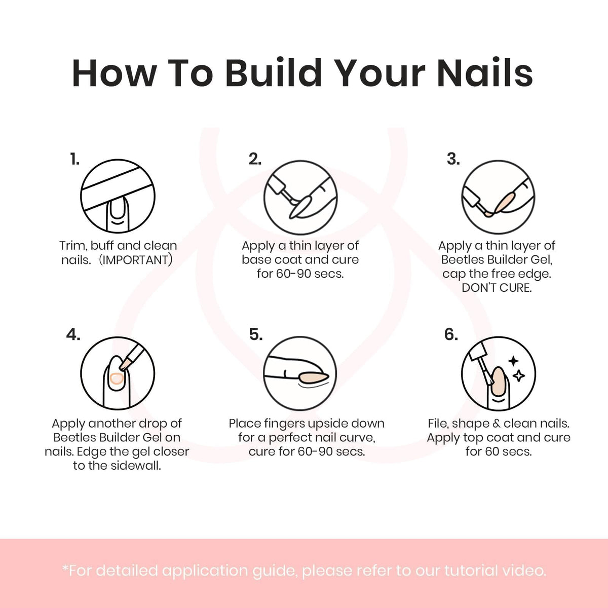 beetles Gel Polish Nude Builder Gel in use at a nail salon