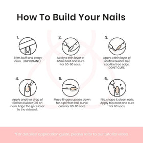 beetles Gel Polish Nude Builder Gel in use at a nail salon
