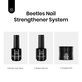 beetles Gel Polish Nude Color Base Gel Polish 15ml with UV light