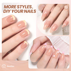 beetles Gel Polish Nude Gel Nail Polish 15ml with nail art tools