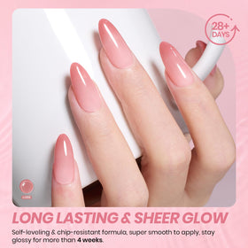 beetles Gel Polish Nude Gel Nail Polish Set application on nails