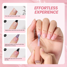 beetles Gel Polish Nude Gel Nail Polish Set close-up of jelly gel texture