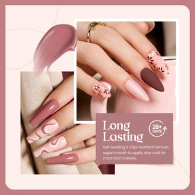 beetles Gel Polish Nude Gel Nail Polish Set in a nail salon setting