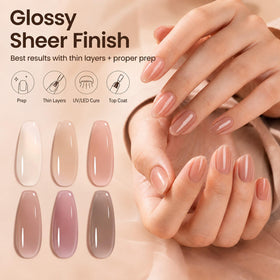 beetles Gel Polish Nude Gel Nail Polish Set packaging