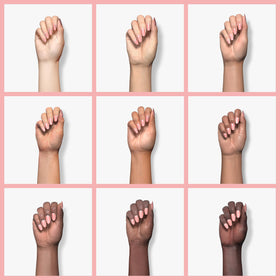 beetles Gel Polish Nude Pink Gel Nail Polish 15ml applied on nails