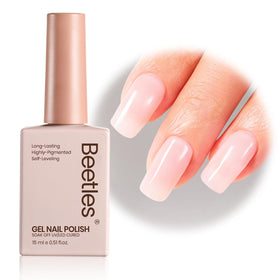 beetles Gel Polish Nude Pink Gel Nail Polish 15ml front view