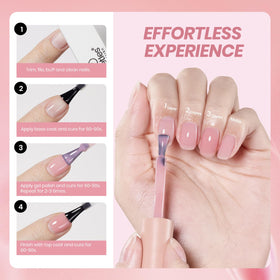 beetles Gel Polish Nude Pink Gel Nail Polish 15ml packaging